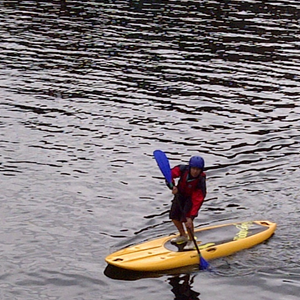 man on a paddle board